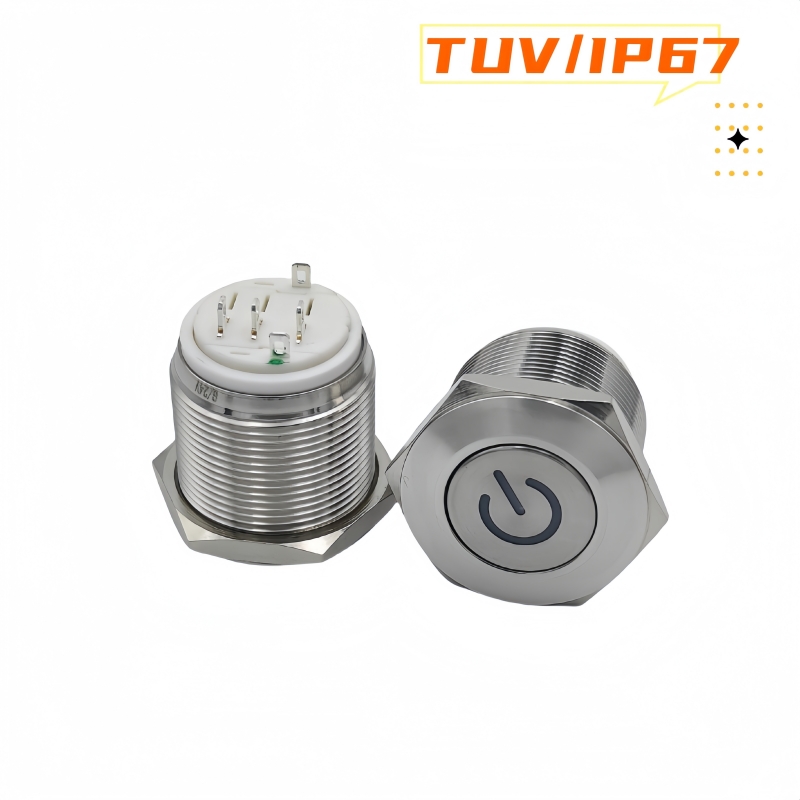 22mm雙電路金屬按鈕開關